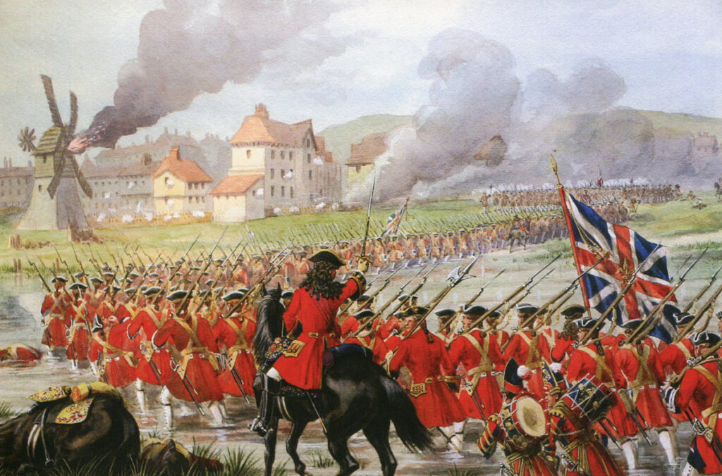 Battle of Blenheim during War of Spanish Succession.