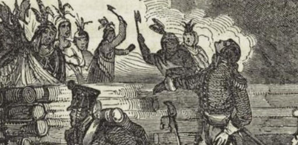 Native Americans sides with the British during the war.