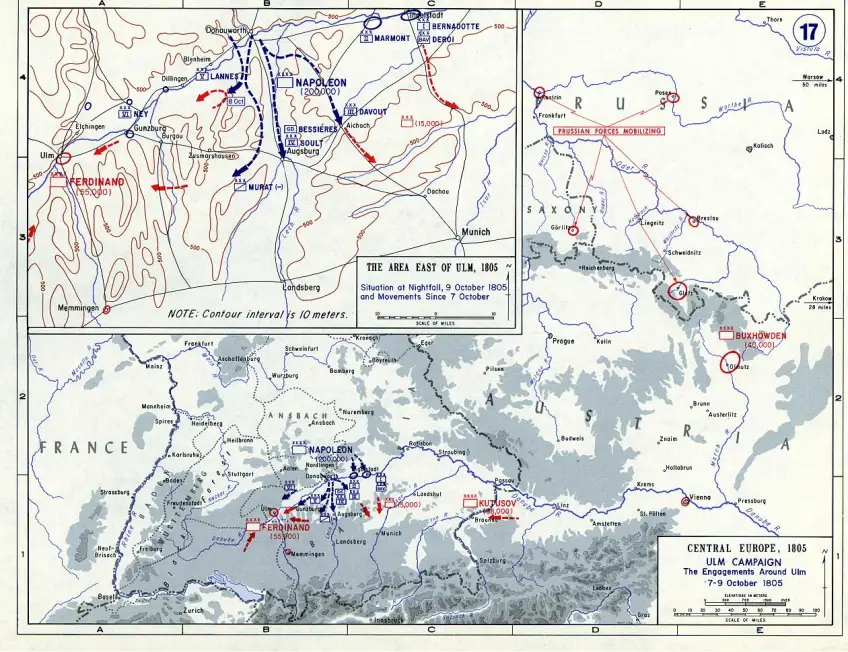 Ulm Campaign Battle Map (Source: Wargamerrabbit)