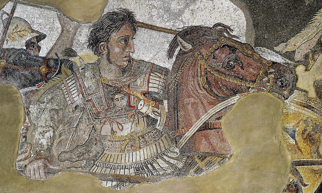 Alexander the Great as depicted in the Alexander Mosaic from Pompeii. (Source Wikipedia) grand strategy